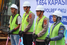 Polres OKU Timur Gelar Panen Raya Serentak Kuartal II dan Peletakan Batu Pertama Pembangunan Gudang Jagung 
