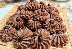 Resep Kue Semprit Coklat Renyah, Tampa Telur Hanya Gunakan 4 Bahan Masak