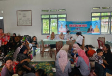 Warga Desa Talang Padang Antusias Ikuti Cek Kesehatan Gratis