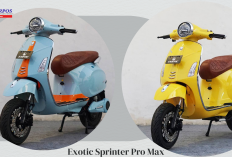 Exotic Sprinter Pro Max, Produk lokal dengan harga Tejangkau, Jarak Tempuh 55 KM