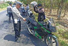 61 Pengendara Ditilang, 515 Diberikan Teguran, Satlantas Polres OKU Timur Pelanggaran Didominasi Tanpa Plat 