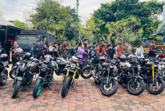 Hari Kartini 2024, Pecinta XSR 155 Keliling Jakarta  Rayakan Riding Sambil Berkebaya