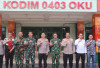 Pererat Sinergitas TNI-Polri, Kapolres OKU Timur AKBP Adik Listiyono Sambangi Markas Kodim 0403/OKU